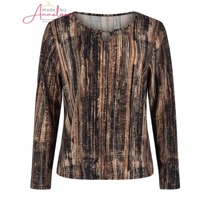 FOS Blouson 7916 Mimi lines Zwart FOS Blouson 7916 Mimi lines Zwart